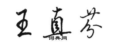 駱恆光王直芬行書個性簽名怎么寫