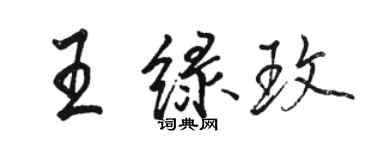駱恆光王綠玫行書個性簽名怎么寫