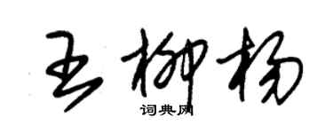朱錫榮王柳楊草書個性簽名怎么寫