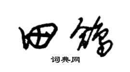 朱錫榮田鴿草書個性簽名怎么寫