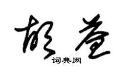 朱錫榮胡益草書個性簽名怎么寫