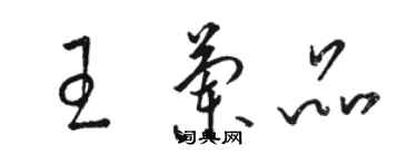 駱恆光王蘭品草書個性簽名怎么寫