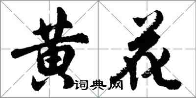 胡問遂黃花行書怎么寫