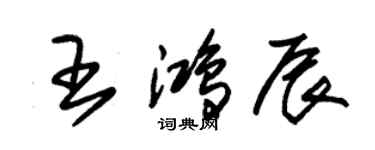 朱錫榮王鴻辰草書個性簽名怎么寫