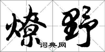 胡問遂燎野行書怎么寫