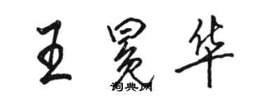 駱恆光王冕華行書個性簽名怎么寫