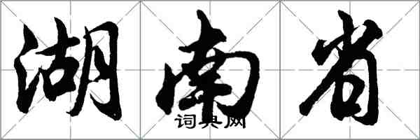 胡問遂湖南省行書怎么寫