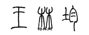 陳墨王林均篆書個性簽名怎么寫