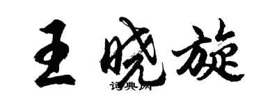 胡問遂王曉旋行書個性簽名怎么寫