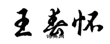 胡問遂王春懷行書個性簽名怎么寫