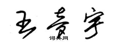 朱錫榮王夢宇草書個性簽名怎么寫