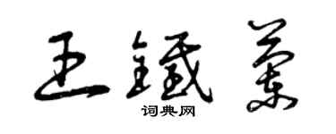 曾慶福王鐵蘭草書個性簽名怎么寫