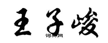 胡問遂王子峻行書個性簽名怎么寫