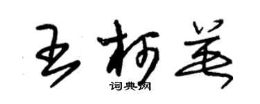 朱錫榮王柯英草書個性簽名怎么寫