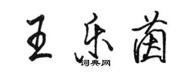 駱恆光王樂茵行書個性簽名怎么寫