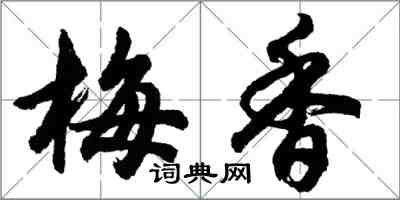 胡問遂梅香行書怎么寫