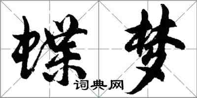 胡問遂蝶夢行書怎么寫