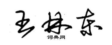 朱錫榮王林東草書個性簽名怎么寫