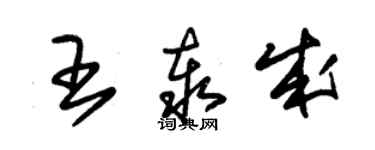 朱錫榮王泰成草書個性簽名怎么寫