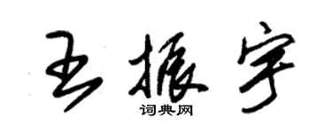 朱錫榮王振宇草書個性簽名怎么寫