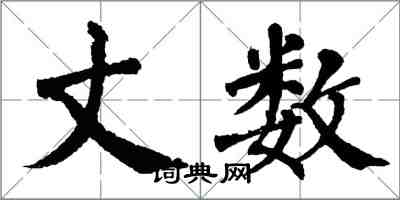 翁闓運丈數楷書怎么寫