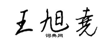 王正良王旭堯行書個性簽名怎么寫
