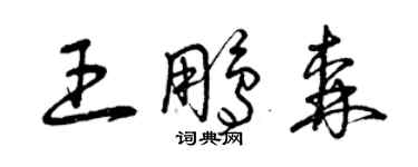 曾慶福王鵬森草書個性簽名怎么寫