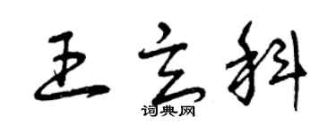 曾慶福王玄科草書個性簽名怎么寫