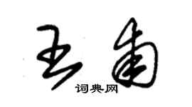 朱錫榮王甫草書個性簽名怎么寫