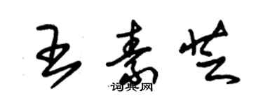 朱錫榮王素芝草書個性簽名怎么寫