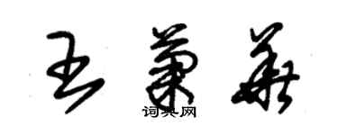 朱錫榮王菊華草書個性簽名怎么寫