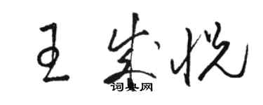 駱恆光王成悅草書個性簽名怎么寫