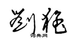 曾慶福劉猛草書個性簽名怎么寫