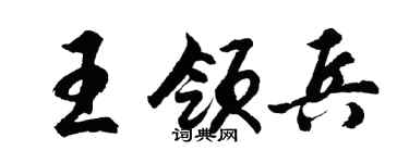 胡問遂王領兵行書個性簽名怎么寫