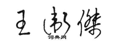 駱恆光王衛傑草書個性簽名怎么寫