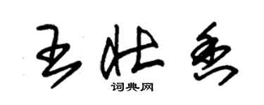 朱錫榮王壯香草書個性簽名怎么寫