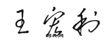 駱恆光王宏利草書個性簽名怎么寫