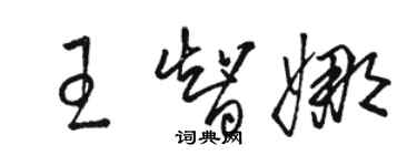 駱恆光王智娜草書個性簽名怎么寫