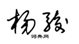 朱錫榮楊駿草書個性簽名怎么寫