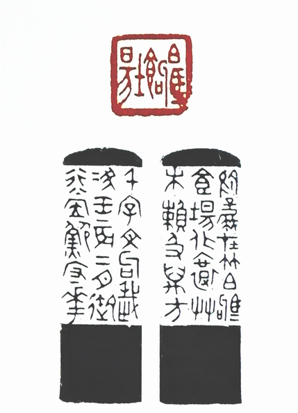 第七屆篆刻藝術展作品集的篆刻印章白駒食場