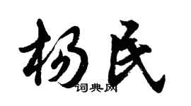 胡問遂楊民行書個性簽名怎么寫