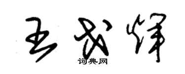 朱錫榮王戈輝草書個性簽名怎么寫