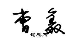 朱錫榮曹鑫草書個性簽名怎么寫