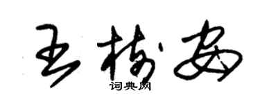 朱錫榮王樹安草書個性簽名怎么寫