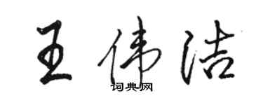 駱恆光王偉潔行書個性簽名怎么寫