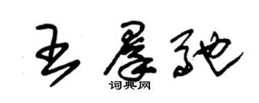 朱錫榮王群馳草書個性簽名怎么寫