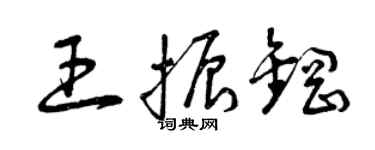 曾慶福王振鋼草書個性簽名怎么寫