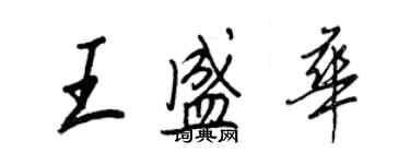 王正良王盛華行書個性簽名怎么寫