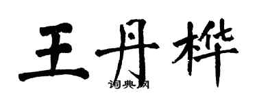 翁闓運王丹樺楷書個性簽名怎么寫