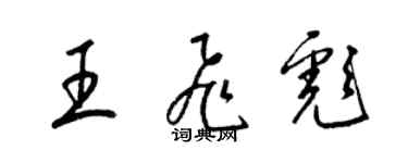 梁錦英王飛彪草書個性簽名怎么寫